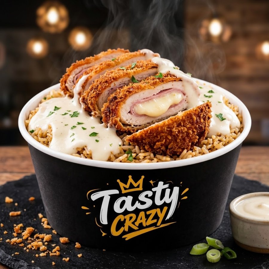 Tasty Crousty cordon bleu Sauce Blanche
